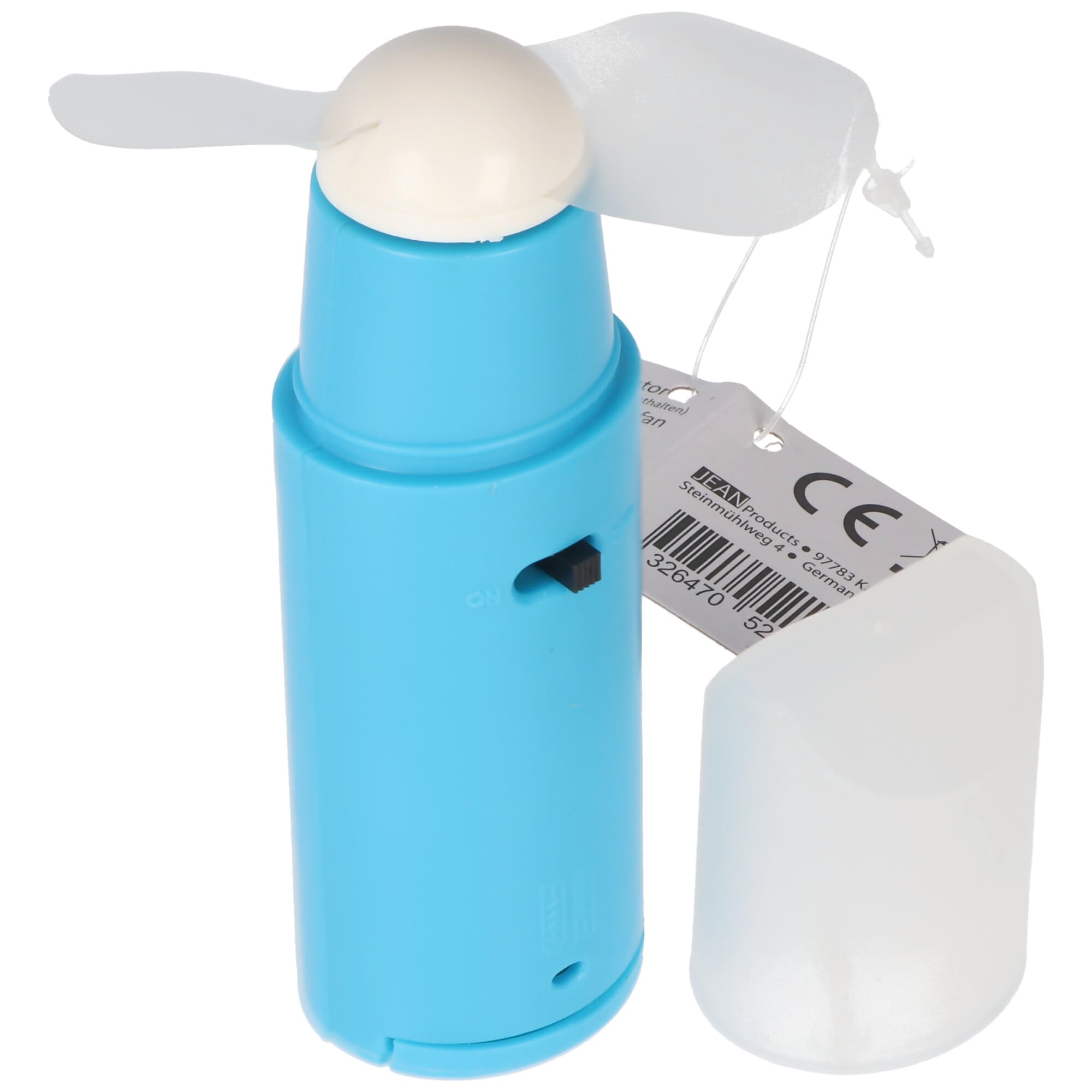 Mini ventilateur avec couvercle, ventilateur à main, trié par couleur, avec 2 piles micro AAA